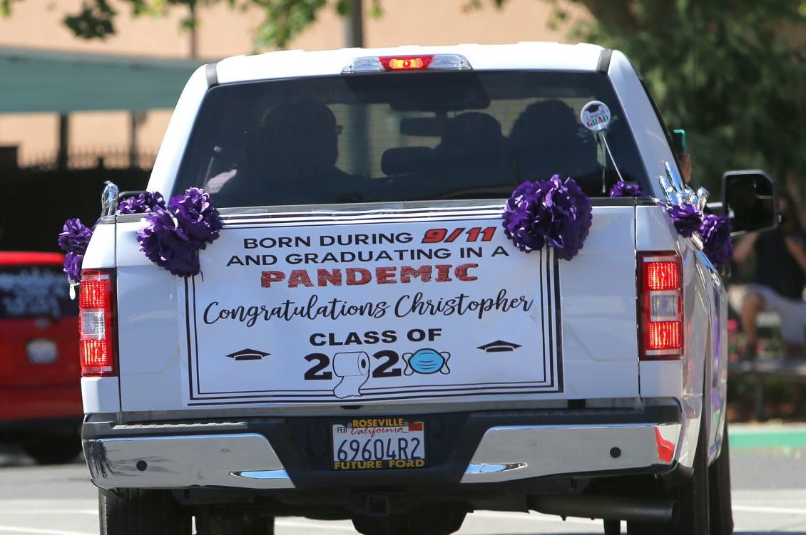 Drive-up high school diploma ceremonies in Napa
